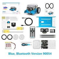 Makeblock – voiture à dents bleues V1.1, Kit robotique de codage éducatif à tige intelligente, jouet Programmable, blocs de construction DIY
