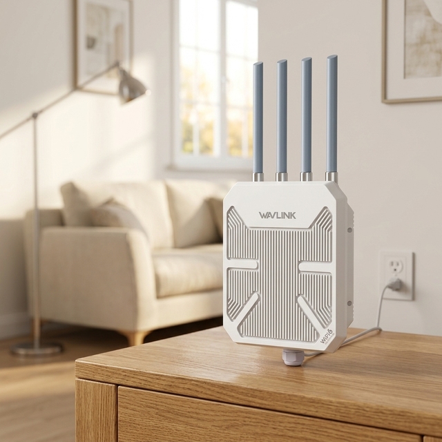 NEW LAUNCH WAVLINK AX3000 Outdoor WiFi 6 Mesh Extender Long Range Wireless Access Point Active PoE 4x8dBi Antennas Signal