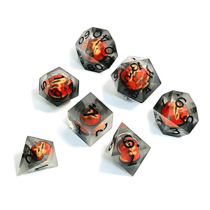 סיטונאי מותאם אישית של הדרקון העין הנוזלי של הדרקון set להגדיר גלגל העין צף עם קצה חד עבור משחקי Dnd rd - Product Image 3