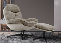 Chaise de bureau ergonomique pivotante à 360 degrés avec pédale | Chaise d'ordinateur pivotante réglable | Chaise de bureau pour la maison et le bureau