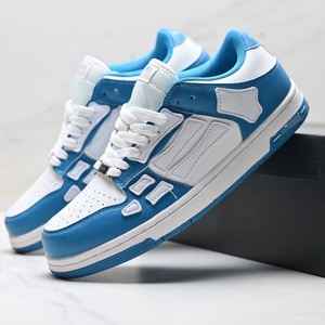 Chaussures de sport décontractées unisexes 2026 Black White <span class=keywords><strong>Bones</strong></span>, polyvalentes, en cuir, tendance, pour hommes et femmes - Product Image 2