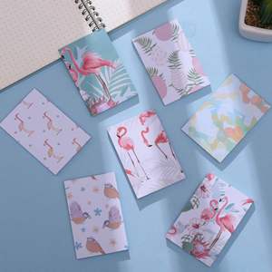 Bloc de Notas Kawaii con Diseño de Flamenco, 50 Hojas/Bloc, Papelería de Hojas Sueltas para Oficina o Estudiantes, Diseño de Dibujos Animados - Product Image 4