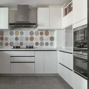 Armoires de cuisine économiques en bois au design shaker moderne avec un bon prix, laque modulaire, ensemble complet - Product Image 6