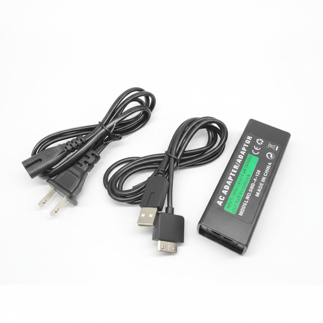 Gepaide Three-Piece Set EU US Plug AC Adapter Charger for PSP GO Wired Communication with Gift Box Game Accessories
