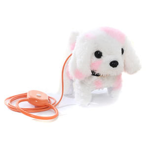 Mu Nieuwe Elektrische Pluche Hondenriem Speelgoed Voorwaarts Achterwaarts Lopende Simulatie Puppy Kinderen Speelgoed Groothandel - Product Image 2