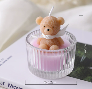 Candele Profumate Artigianali di Lusso a Forma di Orsetto, Regalo Romantico per Compleanno e San Valentino, Decorazione per la Casa - Product Image 3