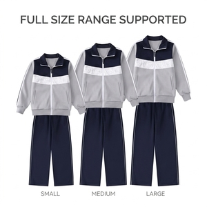 521004M Premium Custom Schooluniformen 2-delige set jas en broek voor studenten Groothandel Bulkbestelling Ondersteuning - Product Image 2
