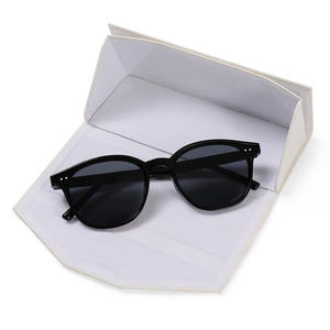 Custom logo Debossed Hot Stamping Glasses Box Packaging Spectacle Boxes <strong>Eyewear</strong> Sun Glasses Leather Magnetic Sunglasses <strong>case</strong> - Product Image 4