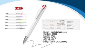 NUEVO Portalápices Blanco Promocional Económico para Oficina, Escuela y Negocios, Bolígrafo de Plástico con Logotipo Personalizado - Product Image 2