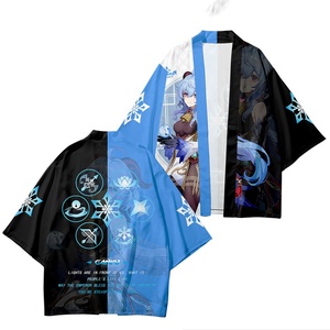 Nueva Camiseta de Genshin Impact <span class=keywords><strong>2022</strong></span>, Kimono Harajuku, Abrigo, Capa Tejida con Plumas, Cárdigan - Product Image 2