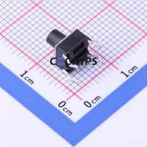 TC-1101DR-7.0H-160 Tactile Switch Through hole-4P,6x6mm Switch Single Pole Single Throw Round Button 1.6N Through Hole - Product Image 2
