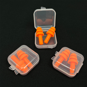 Bouchons d'oreilles réutilisables en silicone, doux, lavables, confortables, insonorisants, <span class=keywords><strong>prix</strong></span> usine. - Product Image 1
