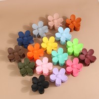 CLARMER grosir aksesoris rambut wanita Fashion Ins 3.5cm ukuran Mini 24 warna cakar rambut plastik bunga aster untuk anak perempuan