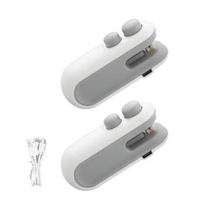 เครื่องซีลสูญญากาศแบบพกพา รุ่นใหม่ ชาร์จผ่าน USB พร้อมที่ตัด สำหรับซีลถุงขนมขบเคี้ยว ถุงพลาสติก ช่วยรักษาความสดของอาหาร - Product Image 1