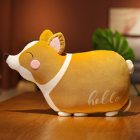 Nouveau design dessin animé rhinocéros animal en peluche voiture oreiller personnalisé animal voiture oreiller corgi licorne coussin oreiller