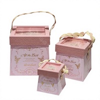 Boîte cadeau exquise pour bonbons, boîte cadeau haut de gamme pour biscuits, boîte cadeau portable pour chocolats avec poignée