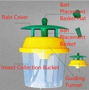 Meilleure vente pomme papillon automne légionnaire papillon blanc américain patate douce éléphant coléoptère piège en plastique en forme de tonneau - Product Image 3