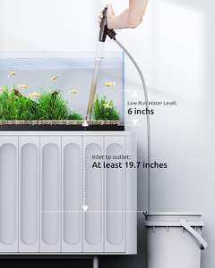 SEAOURA SR-529 Nettoyeur de gravier d'aquarium réglable, <span class=keywords><strong>pompe</strong></span> <span class=keywords><strong>à</strong></span> siphon, changeur d'<span class=keywords><strong>eau</strong></span>, lave-sable, aspirateur de débris, grattoir de verre - Product Image 5