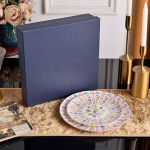 Plato de Porcelana Ecológico de Lujo Estilo Europeo, Serie Rosa, 8+10 Pulgadas, para Uso Doméstico y Regalos - Product Image 4