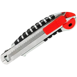 Couteau utilitaire portable en acier inoxydable multicolore Snap-Off Caractéristique Carton Poignée en caoutchouc pour couper le plastique Logo personnalisé OEM - Product Image 2