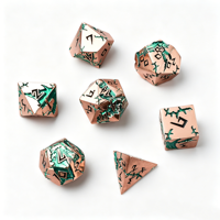 Ensemble de dés en métal Dragon de la Forêt pour jeux de rôle sur table, fournisseur en gros de dés polyédriques fantastiques