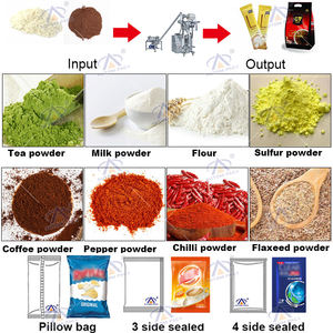 Autompack Vffs 자동 씰링 향 주머니 오거 필링 오모 세척 분말 밀크 칠리 파우더 밀가루 백 필링 포장 기계 - Product Image 2