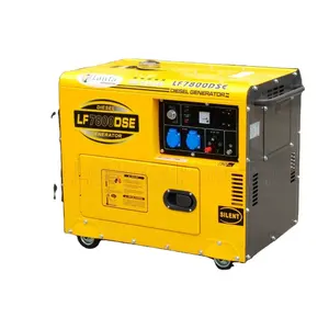 中国LONFAスーパーサイレント三相AVR調整6kva 6kw6000ワット6kv7kvディーゼル発電機セット