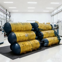 Réservoir vertical de stockage d'air et de gaz 300L-5000L 8-13bar pour compresseur d'air à vis en acier inoxydable 304/316