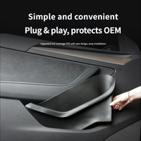 Pour Tesla Model 3 Model Y, conteneur de rangement de porte étanche en TPE, doublure de poche de porte, plateau latéral de siège, support pour articles divers