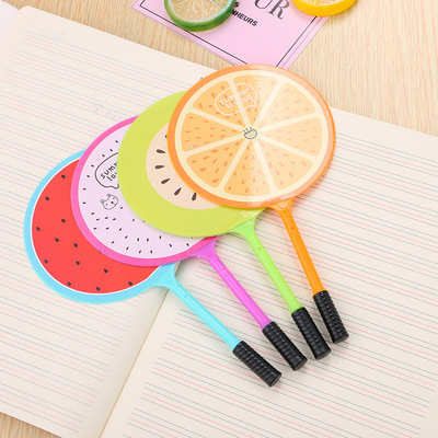 Cartoon Fan Pen Creative Student Prize Gift Fan Ballpoint Pen Cute Stationery Wholesale Advertising LOGO Customization