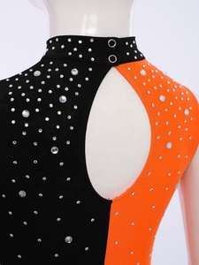 6-16 Trẻ Em Cô Gái Thể Dục Leotard Bodysuit Quần Áo Thiết Kế Vũ Nữ Thoát Y Khiêu Vũ Mặc Trượt Băng Cuộc Thi Lớp Biểu Diễn - Product Image 4