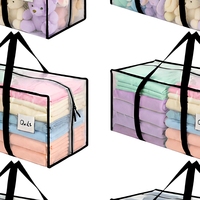 Sacs de rangement portables ClearSpace surdimensionnés, résistants à la poussière, lavables, en PP, pliables, capacité de 50 livres, pour le salon, le déménagement