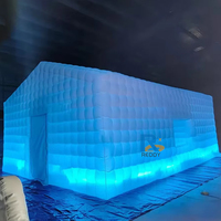 Grande maison gonflable extérieure portative de tente d'événement de cube matériel d'Oxford pour la partie