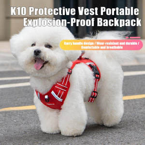 Futrepets tali nilon untuk anjing, dapat disesuaikan nyaman bersirkulasi dan tahan lama untuk latihan berjalan luar ruangan desain modis modis - Product Image 2