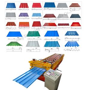 아연 도금 루핑 골판지 강판 기계 철 지붕 만들기 기계 메트로폴 지붕 타일 만들기 기계 - Product Image 2