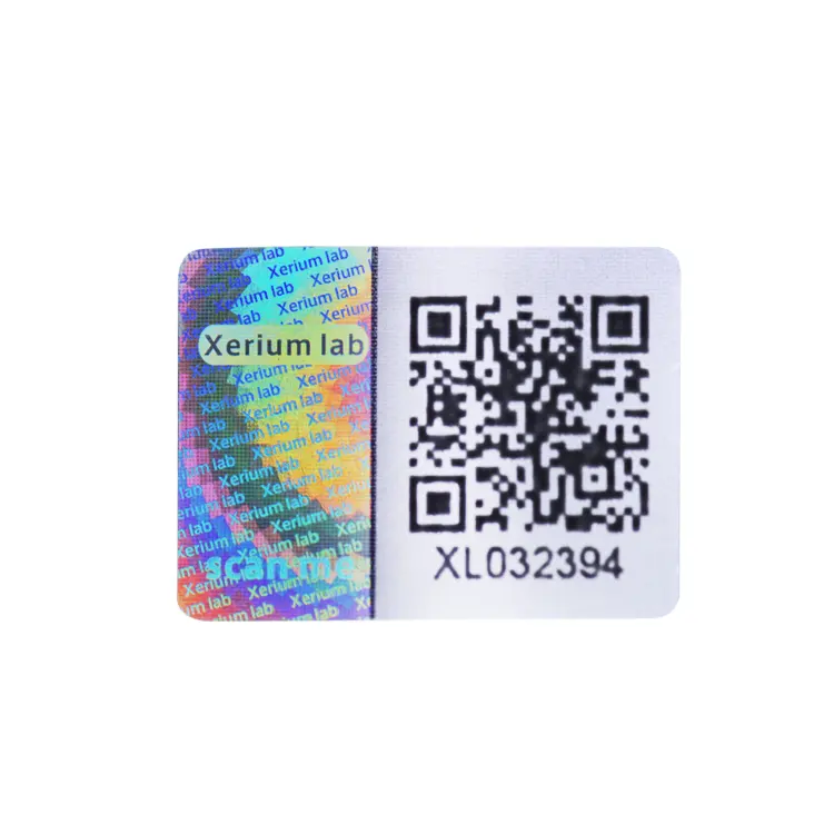 Custom High Quality 3D Serial Number QR Hologram Sticker