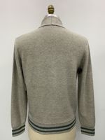 Cardigan en maille torsadée pour homme en mélange de coton, anti-rides, personnalisé BSCI/WRAP, fermeture à bouton unique, logo frontal, idéal pour l'hiver