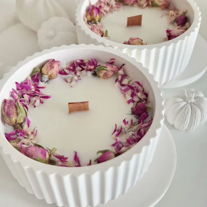 פרח מיובש אישית נרות ריחניים מזכרות חתונה קישוט הבית אווירה רומנטית - Product Image 1