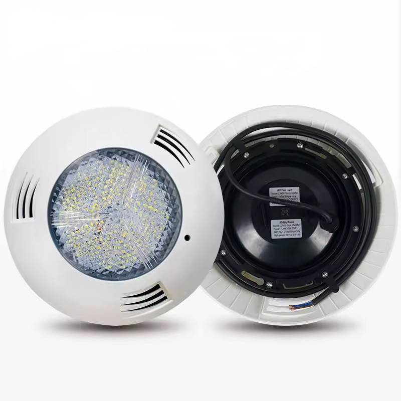 ASTROLPOOL Wholesale 12V Surface Mounted IP68 Waterproof RGB LED Swimming Pool Light with 12W/18W/25W/35W Waterfall Design