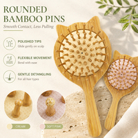 Peigne de massage en bois à coussin d'air