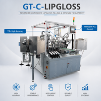 Machine de remplissage de gloss à haute précision (1 %) 380 V, machine cosmétique automatique pneumatique pour tubes de crème avec moteur