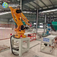 Bras robotisé avec vision artificielle pour palettisation automatique, machine à clouer les blocs de palettes en bois, robot palettiseur pour sacs