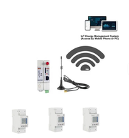 Medidor de Energía Monofásico Acrel ADL200 para Riel DIN, Modbus RTU RS485, Pantalla LCD, Entrada Directa de 80A