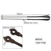 Maohua RB3026 Branches de lunettes en acétate et métal avec embouts, pièces de rechange pour la réparation de lunettes, 10 paires/20 pièces