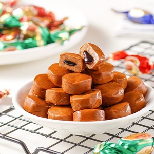 Bonbons gélifiés au caramel semi-mous salés fourrés au chocolat aromatisé au café en gros - Product Image 3