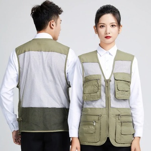 Custom Logo Waterproof High-End Unisex Workwear Vest Multi Pockets Hi Visibility <b>Construction</b> <b>Work</b> <b>Clothes</b> with Customized Color - Product Image 2
