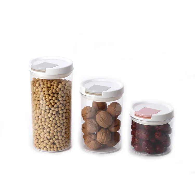 La migliore vendita Full Size di alta qualità ermetico scatola di cibo trasparente cibo a secco contenitore con serratura