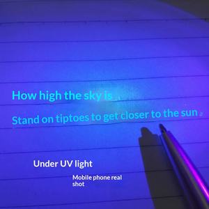 ปากกาลูกลื่นลับๆ สำหรับเด็ก พร้อมไฟ LED UV แสงยูวี หมึกดำ/น้ำเงิน มองไม่เห็น ลายกีฬา ตัวด้ามพลาสติก ขนาด 1.0 มม. - Product Image 4