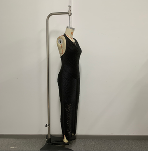 SB3908 Kimshein Nuovo Arrivo Abito da Sera Elegante da Donna con Nappe, Vestito Lungo Aderente con Effetto Illusione, Abito da <span class=keywords><strong>Ballo</strong></span> Fasciante - Product Image 4