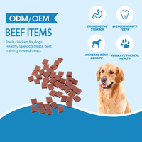 Seri Camilan Anjing Daging Sapi Alami Sehat, Daging Sapi Kering Bentuk Kubus untuk Semua Ras Anjing, Anak Anjing, Anjing Dewasa, dan Anjing Senior